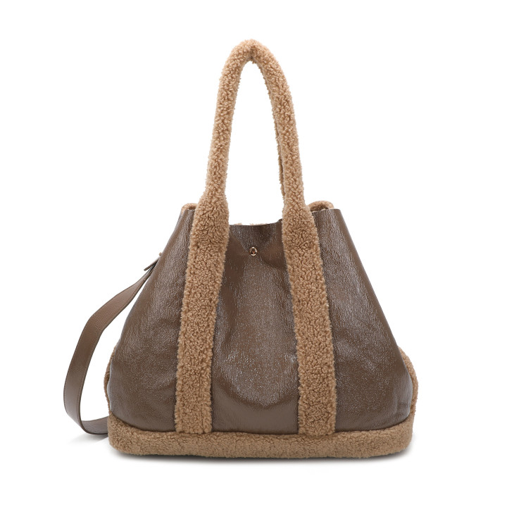 Shopper Bag with Fur