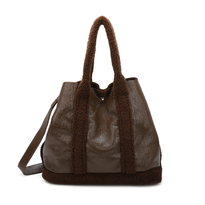 Sac à main Shopper avec fourrure
