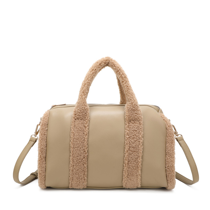 Sac à main avec fourrure