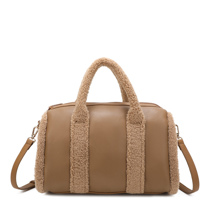 Borsa a mano con pelliccia