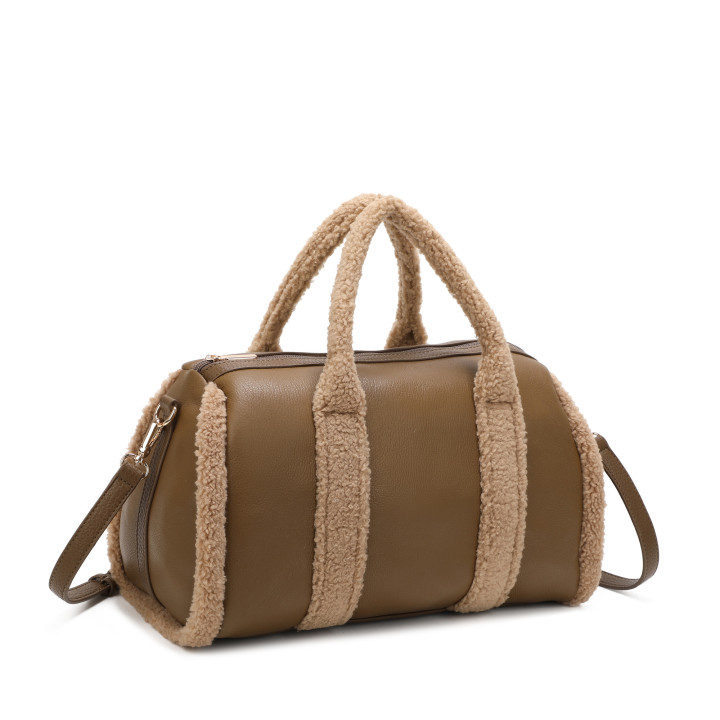 Bolso de mano con pelito