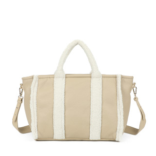 Sac à main Shopper avec fourrure