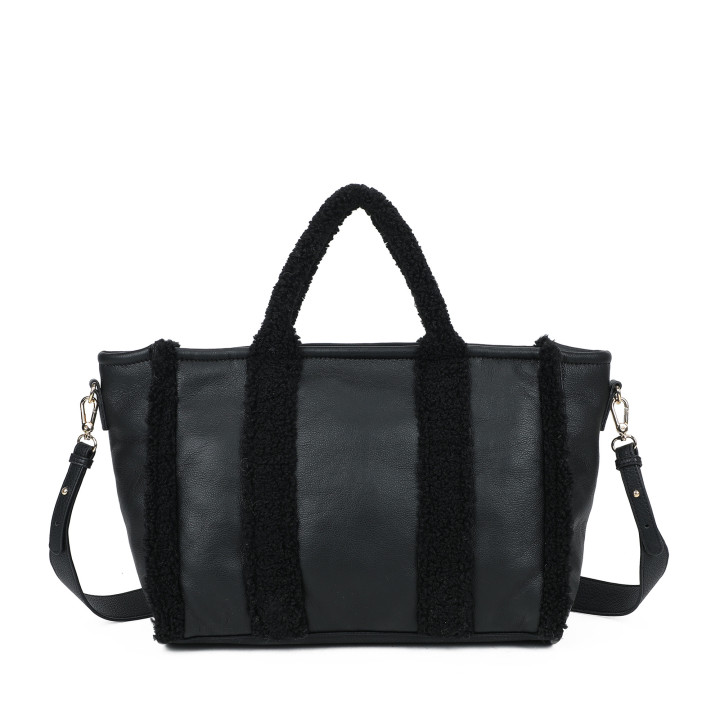 Sac à main Shopper avec fourrure