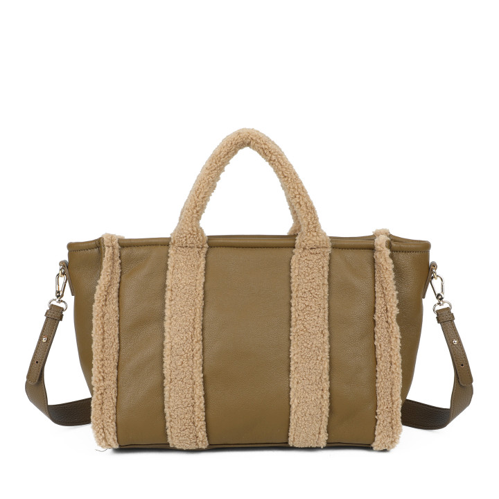 Sac à main Shopper avec fourrure