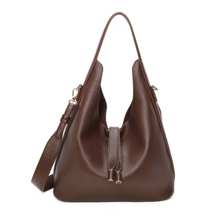 Sac à épaule avec détails dorés