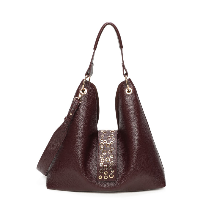 Bolso de hombro con tachuelas