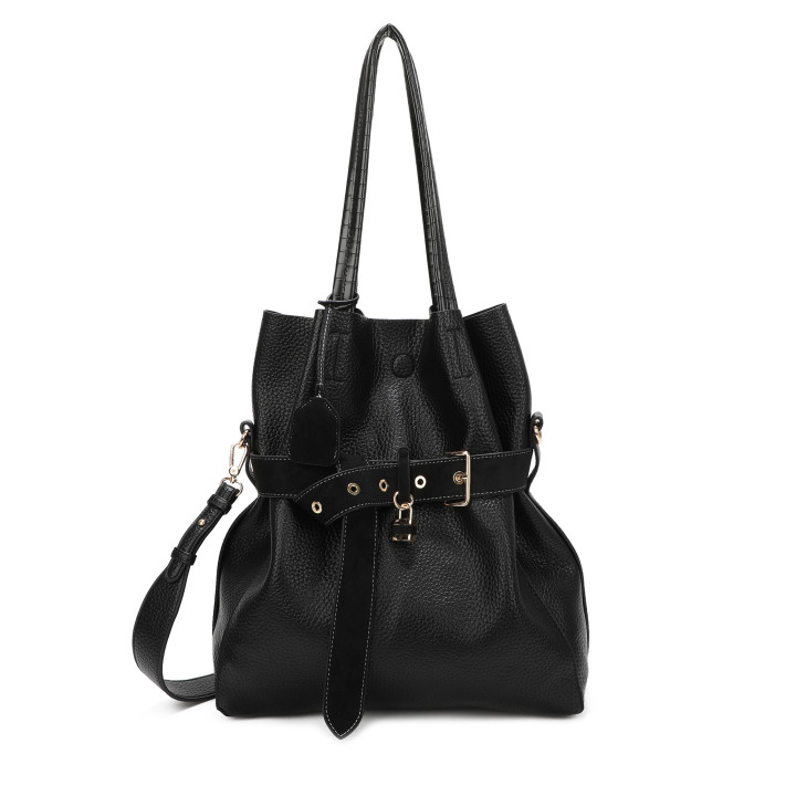 Mala Shopper com fivela preta