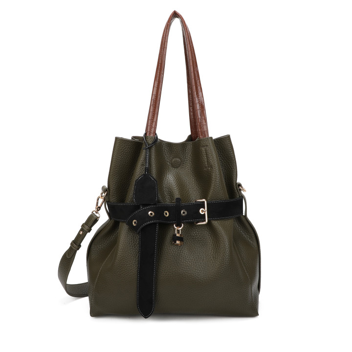 Sac à main Shopper avec boucle noire