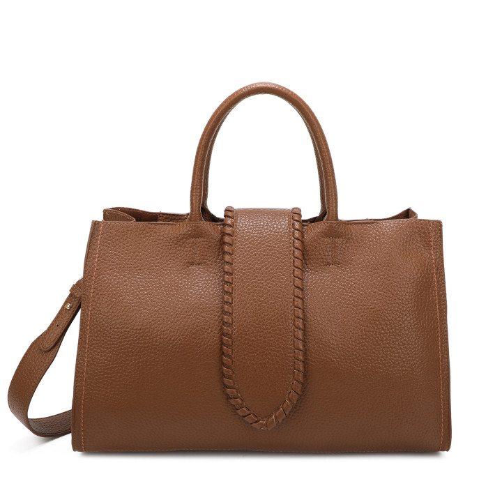 Shopper bag with button