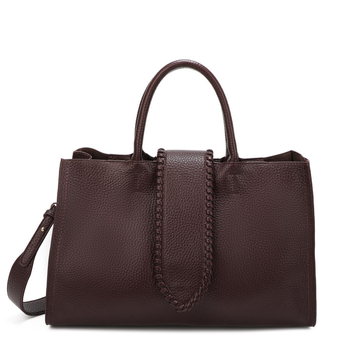 Sac shopper avec bouton