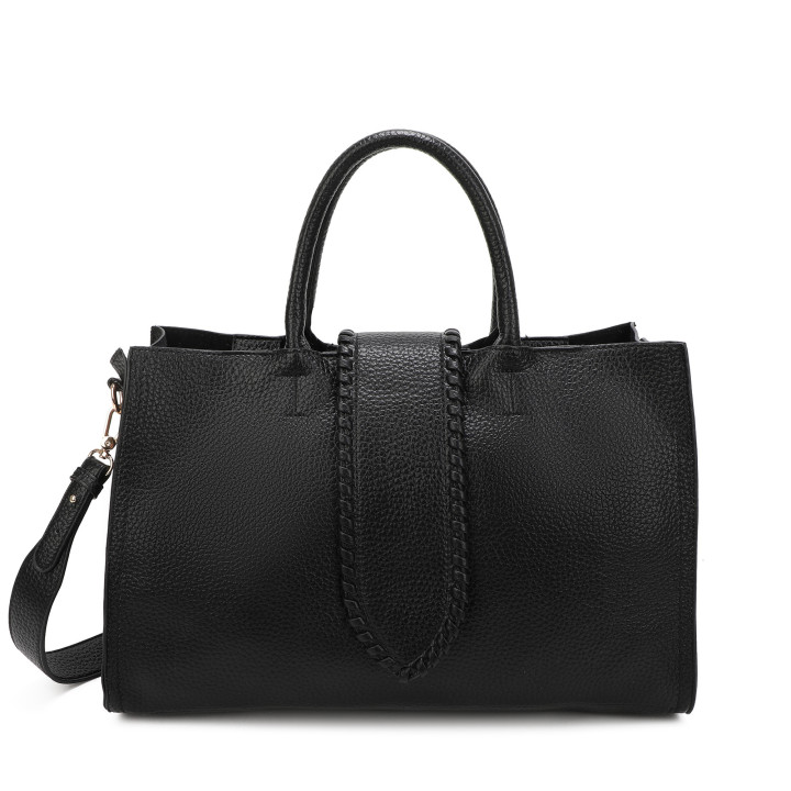 Bolso shopper con botón