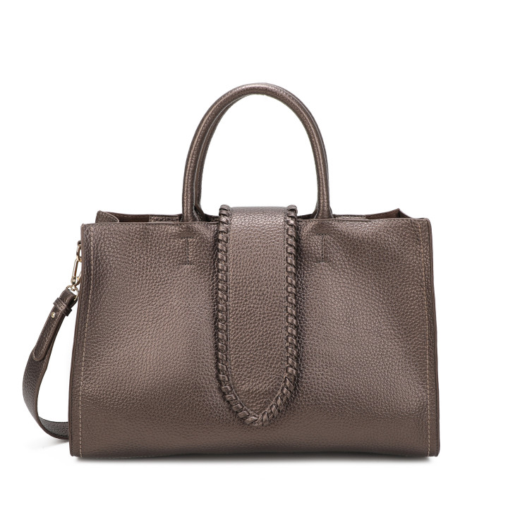 Sac shopper avec bouton