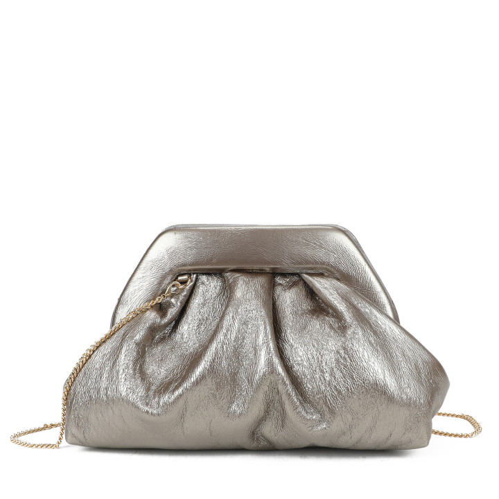 Bolso bandolera con tela brillante
