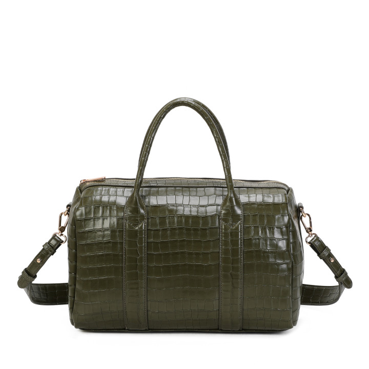Handbag with croc texture