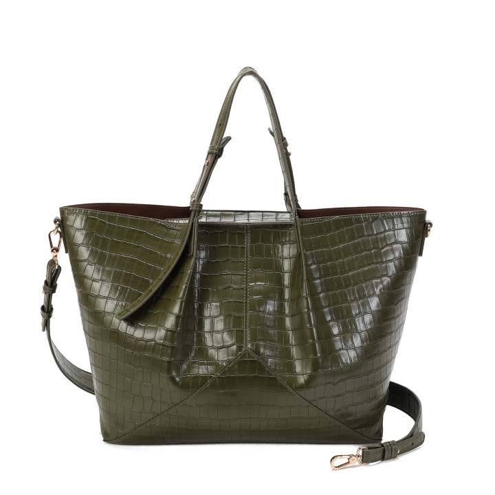 Mala shopper textura croco