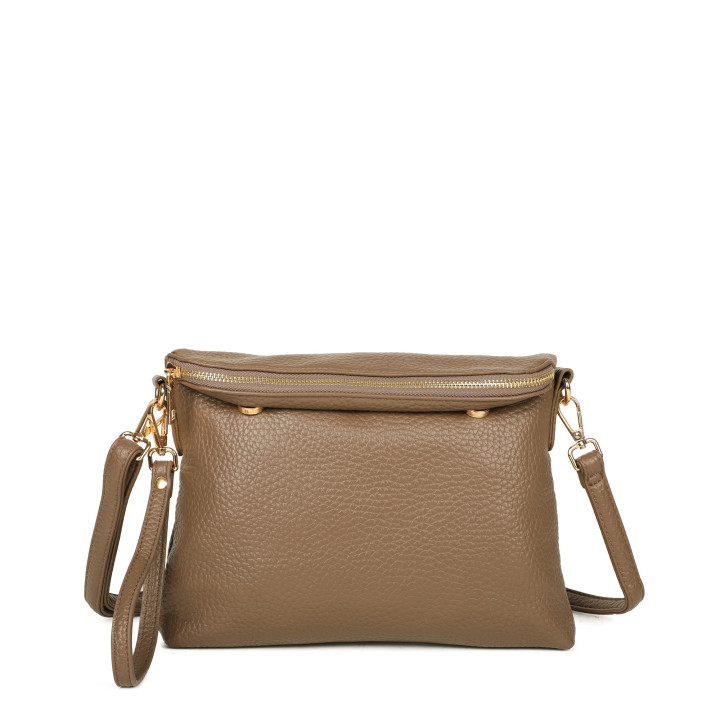 Bolso bandolera con pliegue