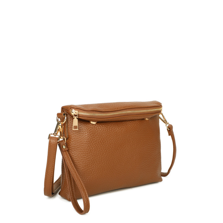 Borsa a tracolla con piega