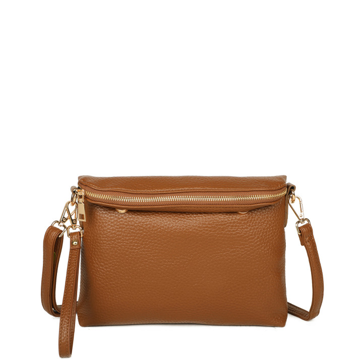 Bolso bandolera con pliegue