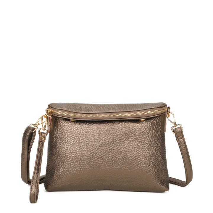 Bolso bandolera con pliegue