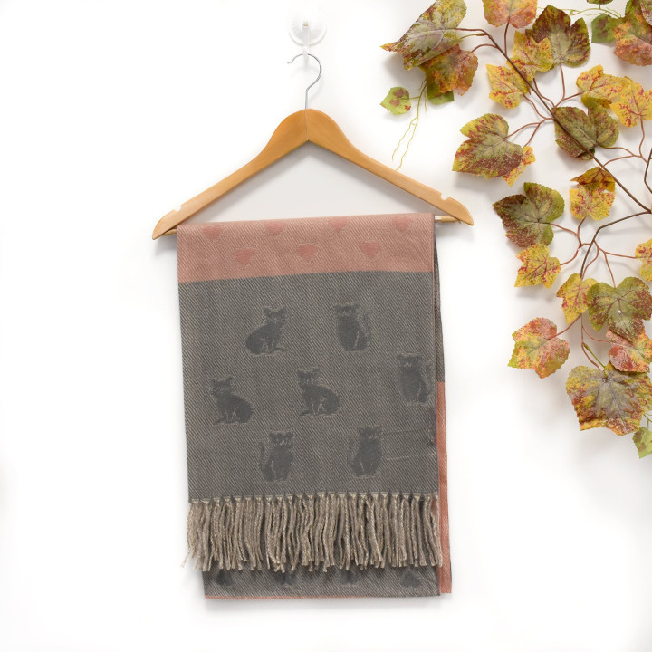 Foulard avec imprimé chat GB