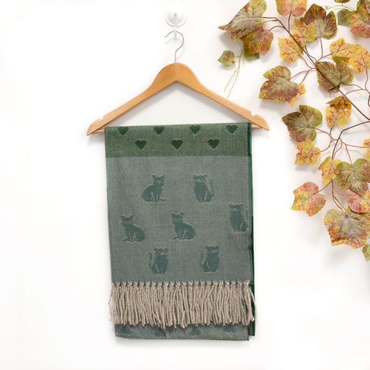 Foulard avec imprimé chat GB