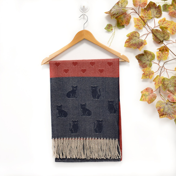 Foulard avec imprimé chat GB