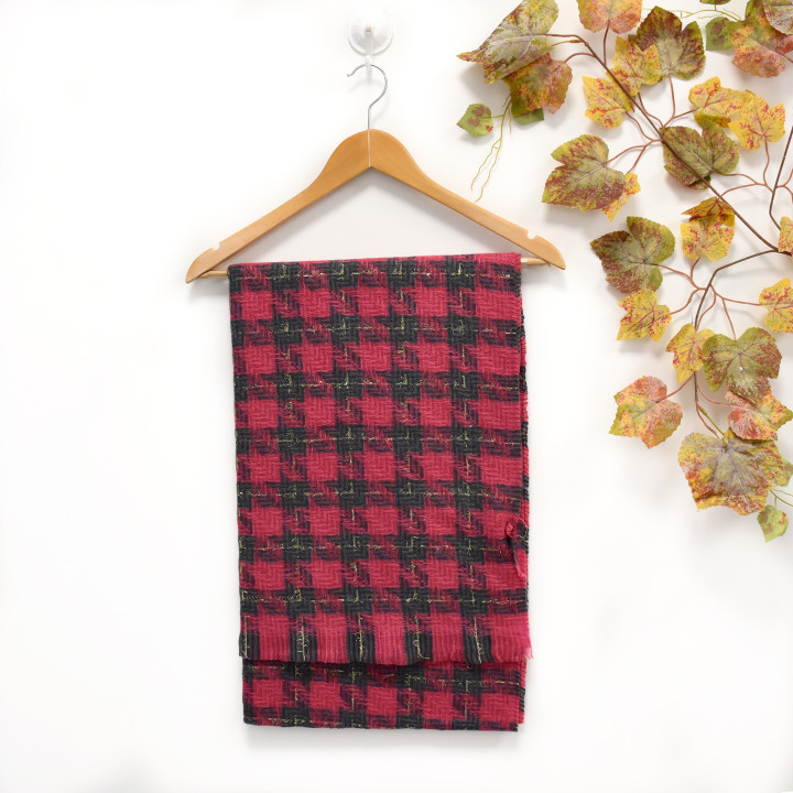 Foulard avec imprimé carrés GB