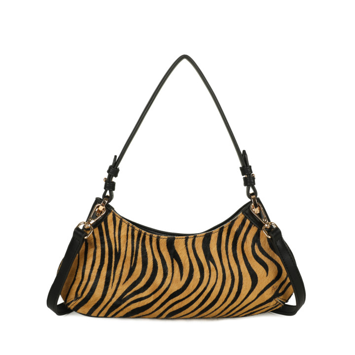 Borsa a spalla con stampa animalier