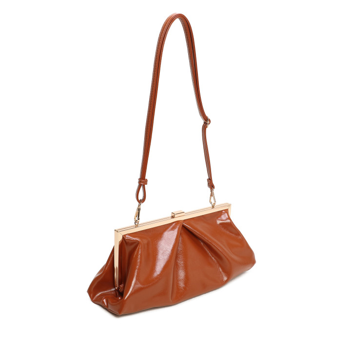 Sac bandoulière en tissu brillant