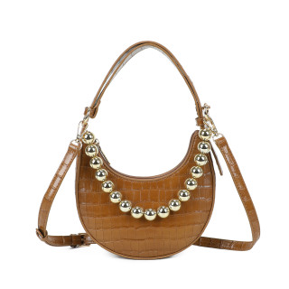 Bolso de hombro textura cocodrilo