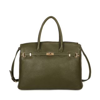 Bolso Shopper con detalles dorados