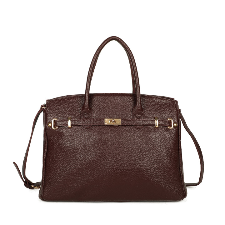 Bolso Shopper con detalles dorados