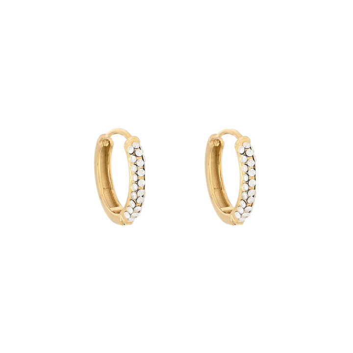 Argolas Delicate aço com zircônias Argolas Delicate aço com zircônias
