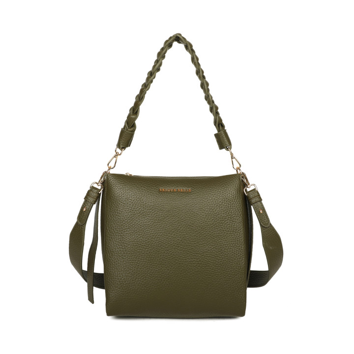 Borsa a spalla con intreccio