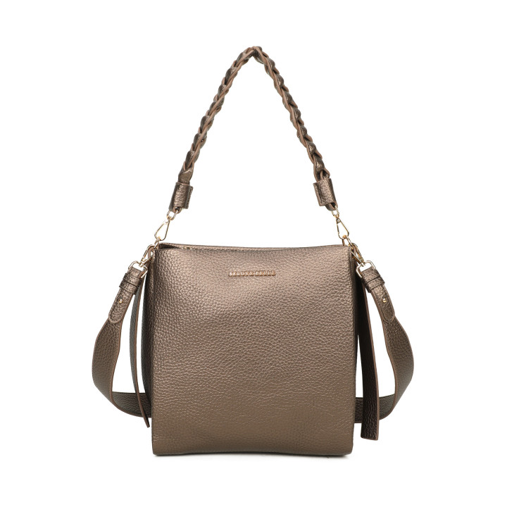 Borsa a spalla con intreccio
