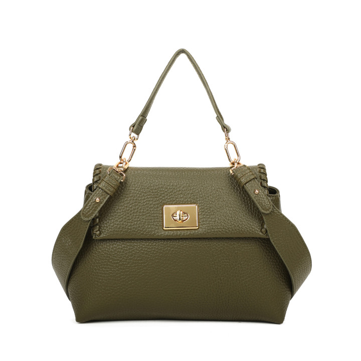 Borsa shopper con intreccio