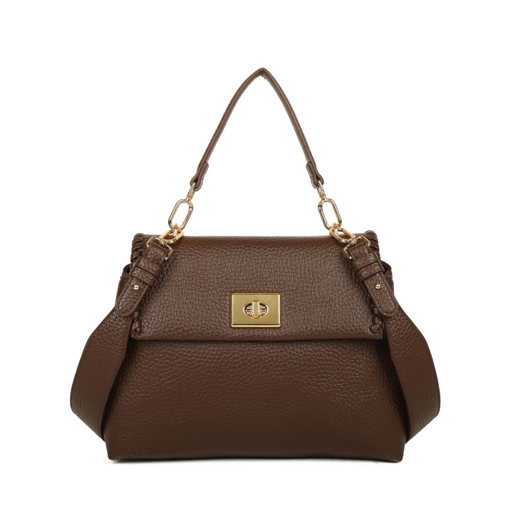 Shopper bag with braided detail