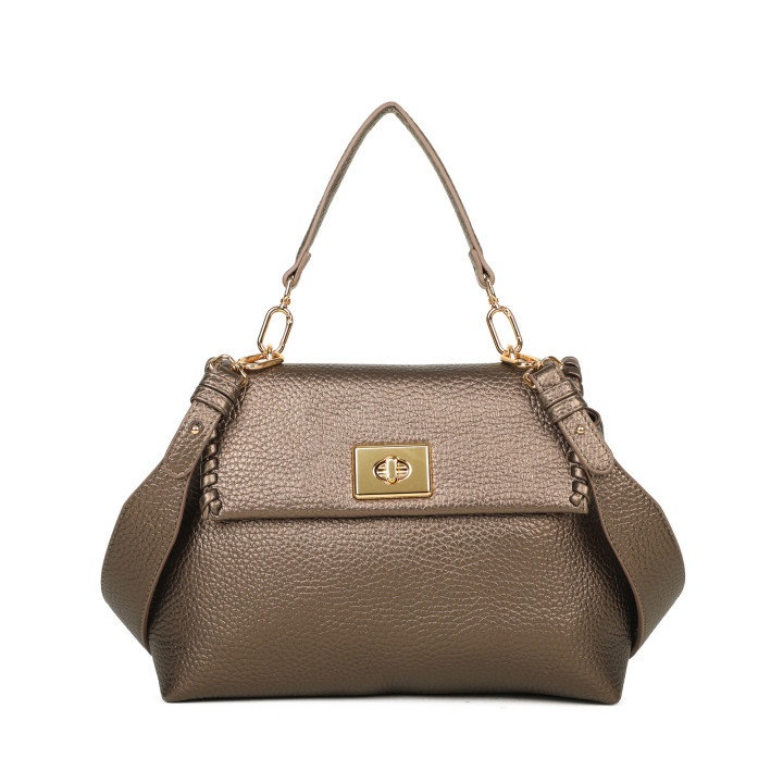 Shopper bag with braided detail