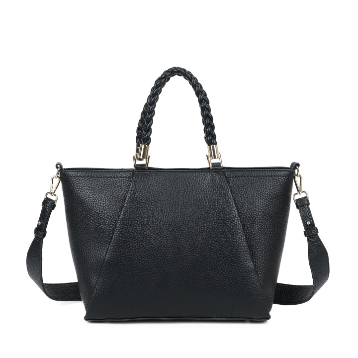 Borsa shopper manico intrecciato