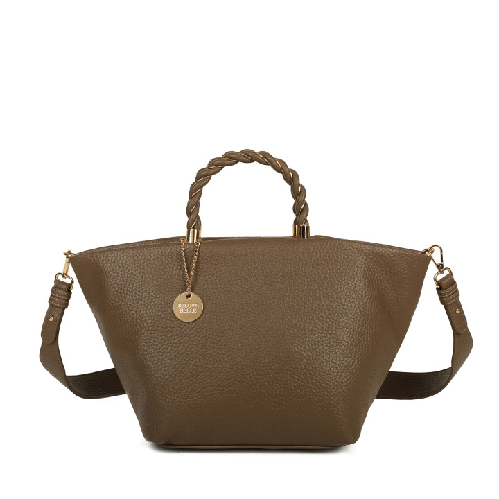 Shopper bag with braided handle