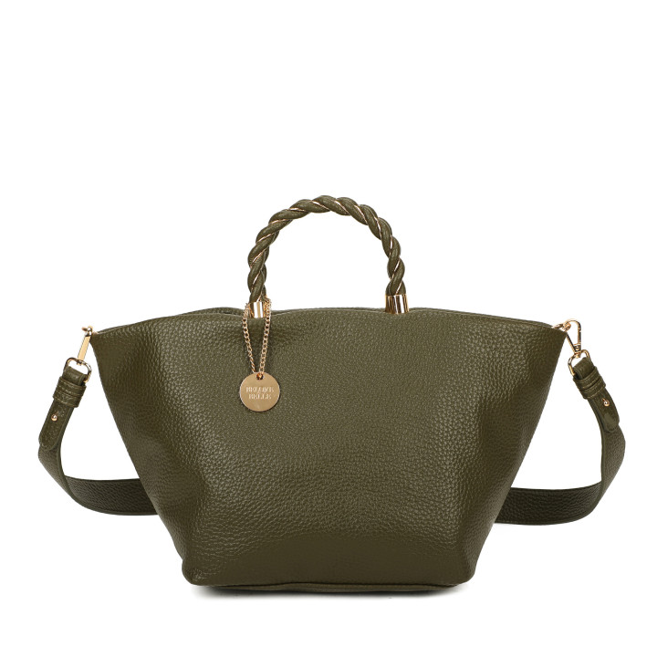 Bolso shopper asa trenzada