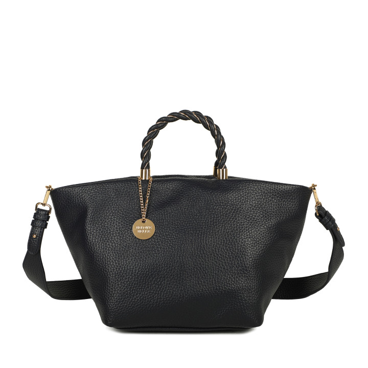 Borsa shopper manico intrecciato