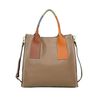 Sac shopper anse multicolore