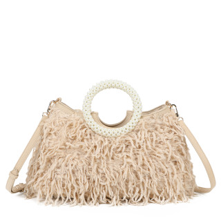 Borsa shopper con manico rotondo