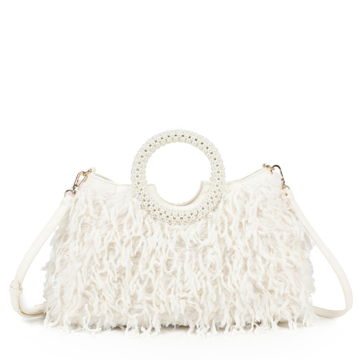 Borsa shopper con manico rotondo