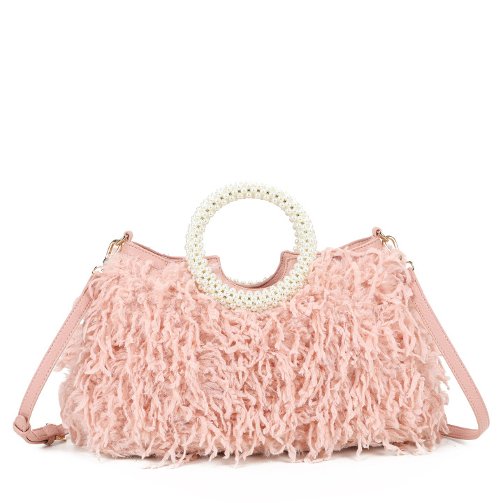 Borsa shopper con manico rotondo