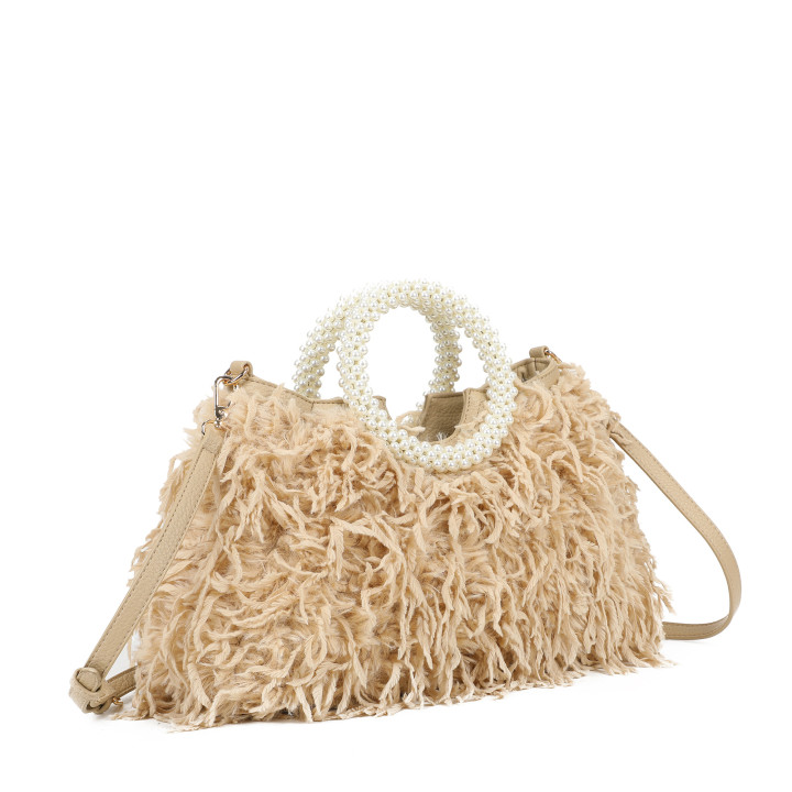 Borsa shopper con manico rotondo