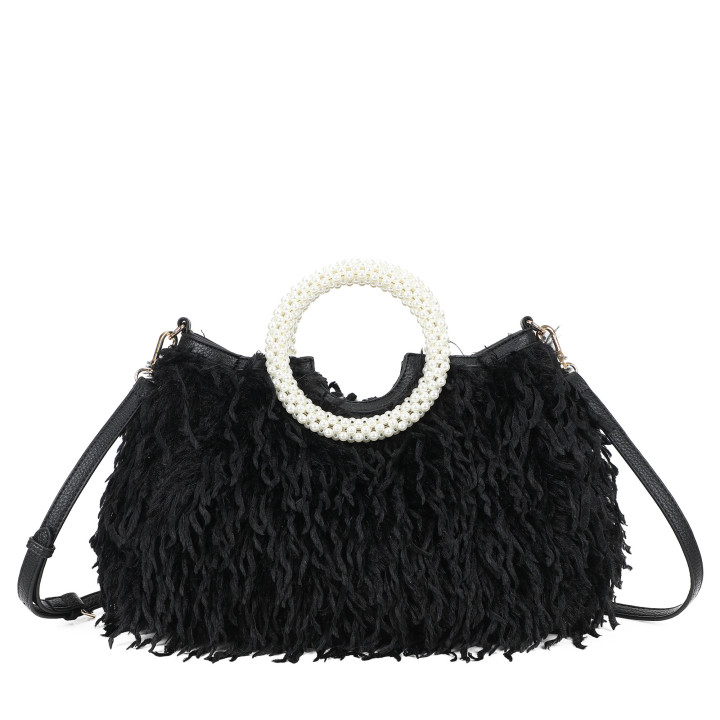 Borsa shopper con manico rotondo