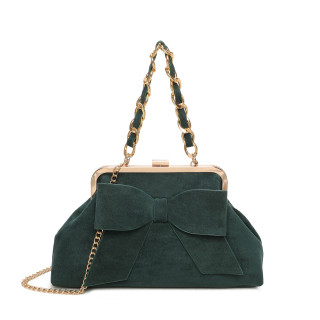 Bolso de hombro con lazo