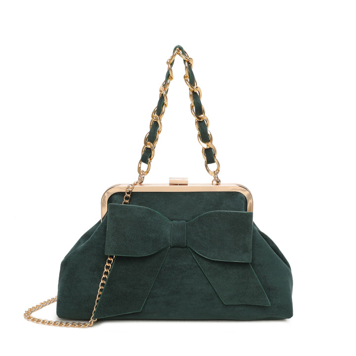 Borsa a spalla con fiocco